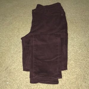 Maroon Jeans